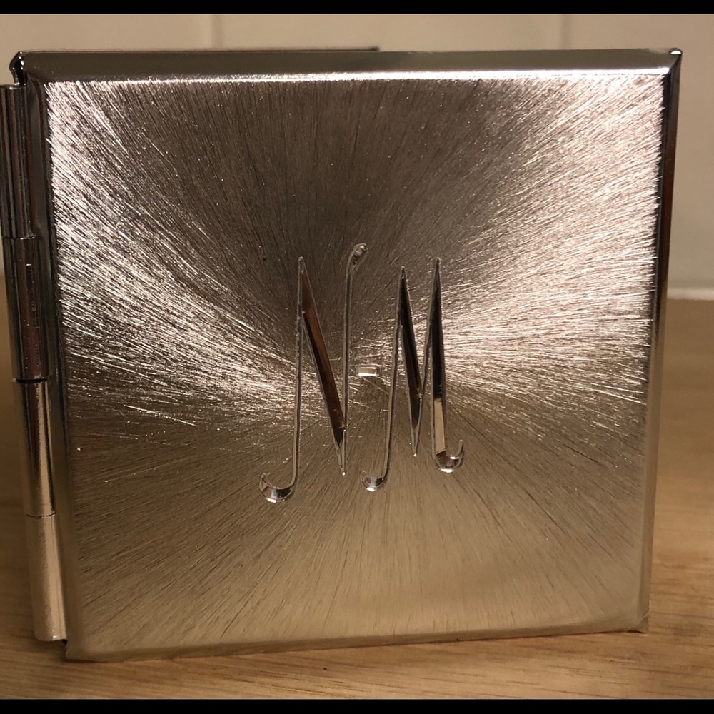 Neiman Marcus Silver Plated Mirror Compact